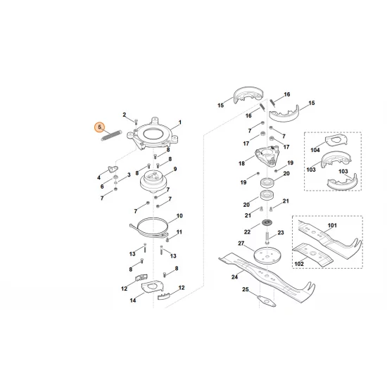 STIHL  Sprężyna naciągowa 6107 162 7900